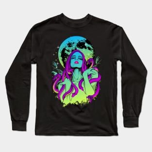 Medusa vaporwave Long Sleeve T-Shirt